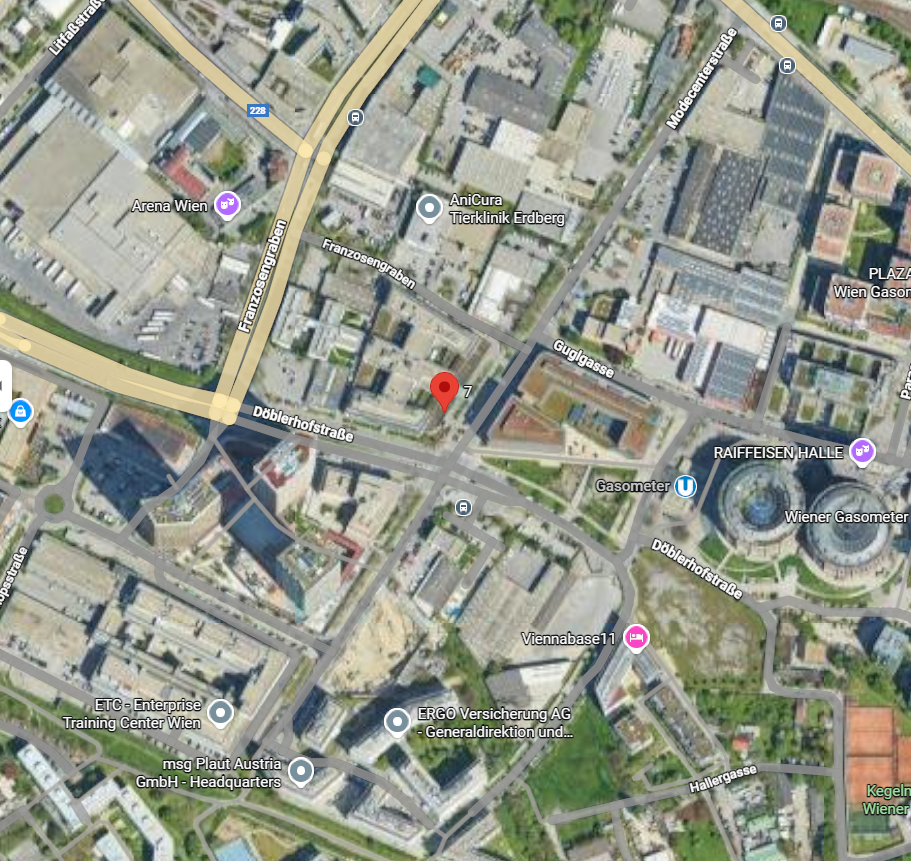 Karte Standort Wien Donau-City